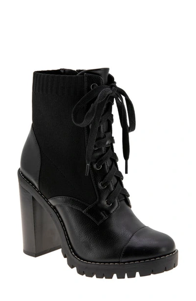 Bcbgeneration Pilas Lace Up Bootie In Black