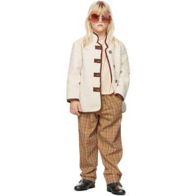 Chloé Kids Off-white Fleece Jacket In 148 Ivory