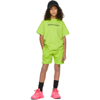 BALENCIAGA KIDS GREEN & BLACK COPYRIGHT T-SHIRT