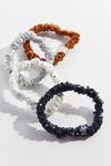 Slip Disco Pure Silk Skinny Scrunchie Set In Multi