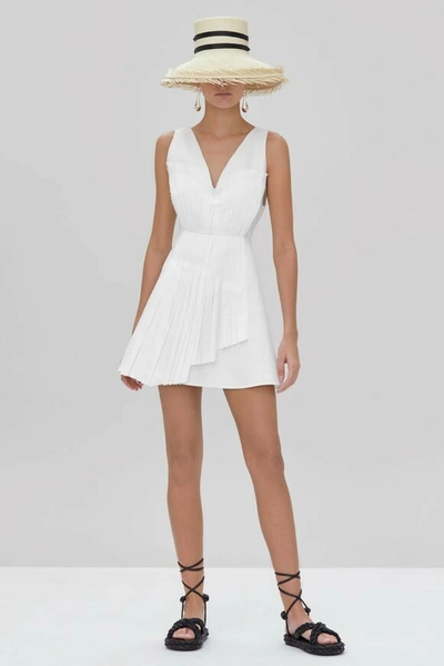 Alexis Fosetta Mini Dress In White