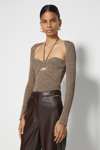 Fall/winter 2021 Ready-to-wear Alexia Sweetheart Pullover In Dune Chocolate