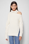 Fall/winter 2021 Ready-to-wear Aubrey Traveling Cable Sweater In White
