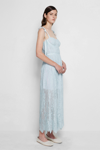 Pre-fall 2021 Ready-to-wear Bonnie Silk Lace Plisse Dress In Tide