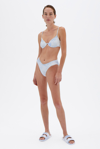 Spring 2021 Swimwear Camila Bikini Bottom In Sky Tie Dye