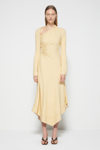 Fall/winter 2021 Ready-to-wear Christie Draped Cutout Dress In Honey