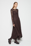 Fall/winter 2021 Ready-to-wear Corrie Guipure Lace Midi In Chocolate