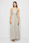 Holiday 2021 Ready-to-wear Daisy Plisse Lame Dress In Champagne