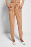 Jonathan Simkhai Standard Danny Recycled Knit Pant In Camel