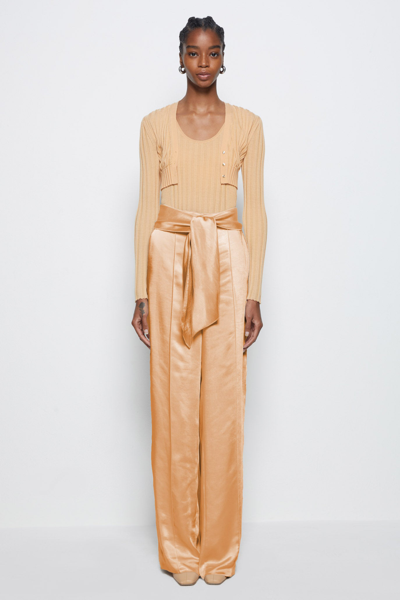 Pre-fall 2021 Ready-to-wear Demi Leisure Dressing Pant In Butterscotch