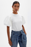 Jonathan Simkhai Standard Denise Organic Cotton Top In White