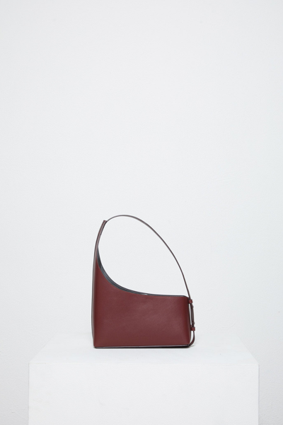 Demi Baguette Leather Bag Demi Baguette Bag In Crimson