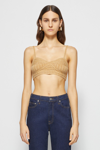 Holiday 2021 Ready-to-wear Ember Mohair Bralette In Camel