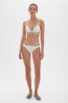 Spring 2021 Swimwear Emmalyn Bikini Bottom In Ecru