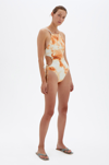 Spring 2021 Swimwear Estella Swimsuit In Brown Tie Dye