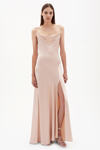 Pre-spring 2021 Ready-to-wear Finley Satin Gown In Blush