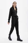 Pre-spring 2021 Ready-to-wear Iman Loungewear Flightsuit In Black