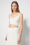 Fall/winter 2021 Ready-to-wear Issa Cable Bralette Tank In White