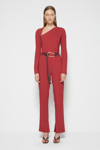 Fall/winter 2021 Ready-to-wear Jasper Draped Cutout Jumpsuit In Garnet