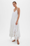 Spring/summer 2021 Ready-to-wear Juna Broderie Anglaise Midi In White