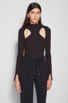 Fall/winter 2021 Ready-to-wear Keegan Twisted Cable Top In Black