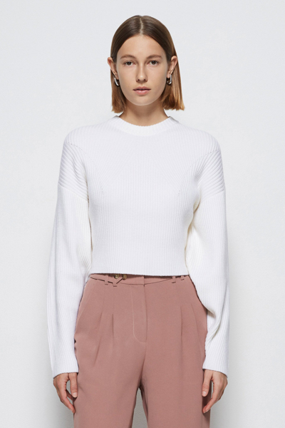Pre-fall 2021 Ready-to-wear Kylee Recycled Knit Pullover In White