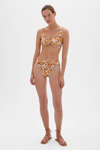 Spring 2021 Swimwear Lexi Printed Bikini Top In 70s Floral Print