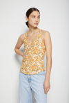 Jonathan Simkhai Standard Mary Organic Cotton Top In 70s Floral Print