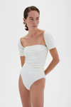 Spring 2021 Swimwear Miley Swimsuit In White