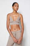 Jonathan Simkhai Online Exclusive Off-duty Cashmere Bra In Fawn