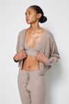 Jonathan Simkhai Online Exclusive Off-duty Cashmere Cardigan In Fawn
