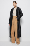 Pre-fall 2021 Ready-to-wear Paulette Vegan Leather Trench In Black