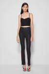 Jonathan Simkhai Standard Rae Skinny Denim In Coated Black