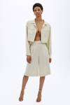 Spring/summer 2021 Ready-to-wear Rayne Culotte Romper In Egret