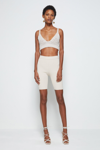 Spring/summer 2021 Ready-to-wear Romi Biker Shorts In Egret