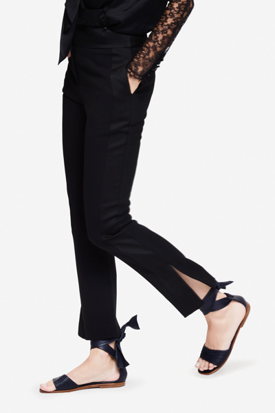 Core Collection Satin Waist E-cig Pant In Black
