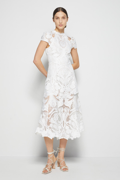Core Collection Signature Laura Lace Dress In White