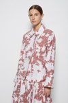 Pre-fall 2021 Ready-to-wear Tina Poplin Shirt In Shadow Floral Sienna