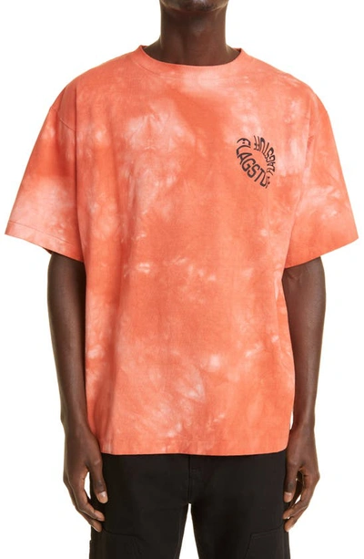 Flagstuff F–lagstuf–f Tie Dye Logo T-shirt In Orange