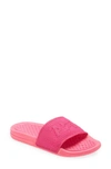 Apl Athletic Propulsion Labs Big Logo Techloom Knit Sport Slide In Metallic Neon Pink