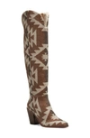 Jessica Simpson Ravyn Knee High Boot In Neutral Combo