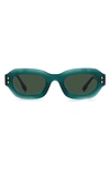 Isabel Marant Kids' 49mm Square Sunglasses In Green / Green