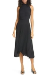 A.l.c Renzo Pleated Sleeveless Dress In Black