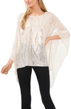 Chaus Hilo Dolman Sleeve Tunic In Ivory/ Gold