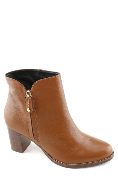 Marc Joseph New York Women's Spring Street Leather Booties In Cognac Nubuck Leather