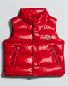 Moncler Kids' Boy's Bernard Quilted Vest In 455 Red
