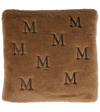 Max Mara Monogrammed Teddy Cushion In Cammello