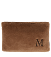Max Mara Monogrammed Teddy Cushion In Cammello