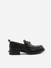 VALENTINO GARAVANI ROMAN STUD LEATHER LOAFERS,WY0S0E57 HBP0NO