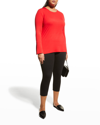 Capsule 121 Plus Size The Polaris Bell-sleeve Top In Jelly Apple